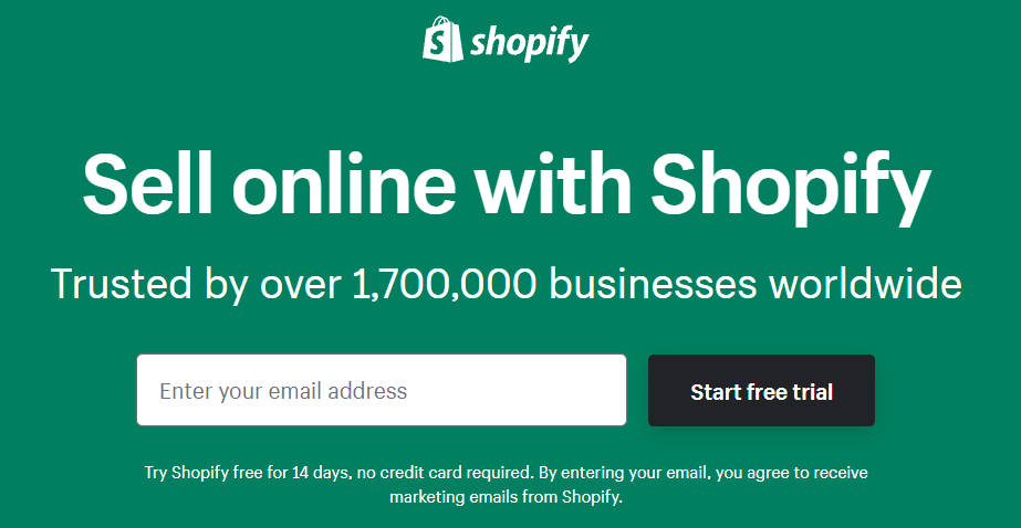 Shopify: Sing-Up